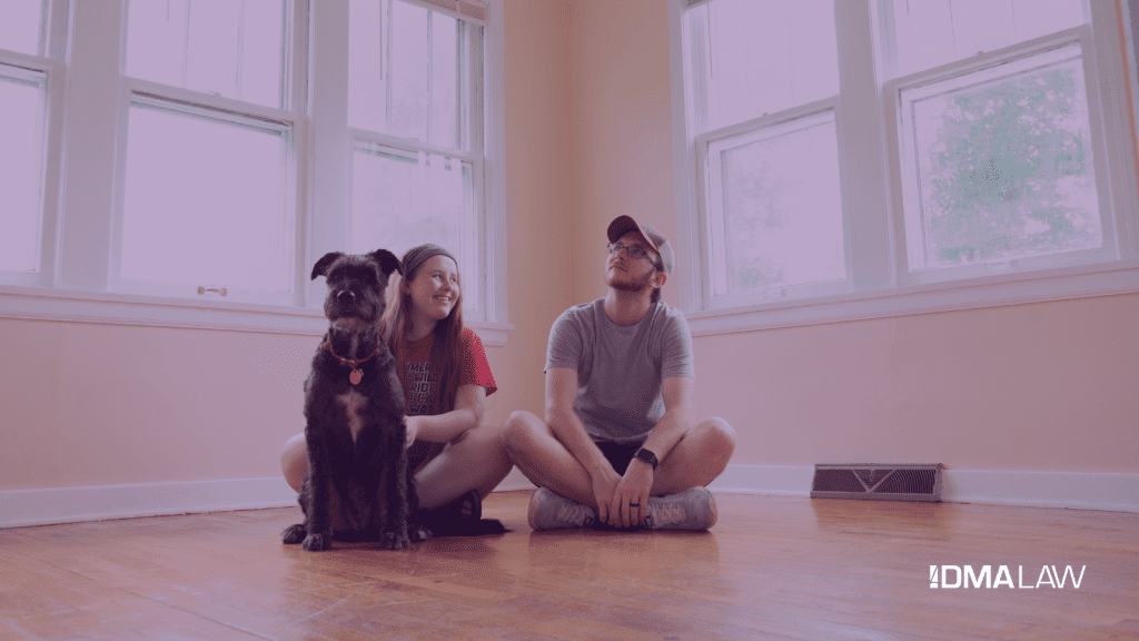 Couple and Dog Co-Habiting
